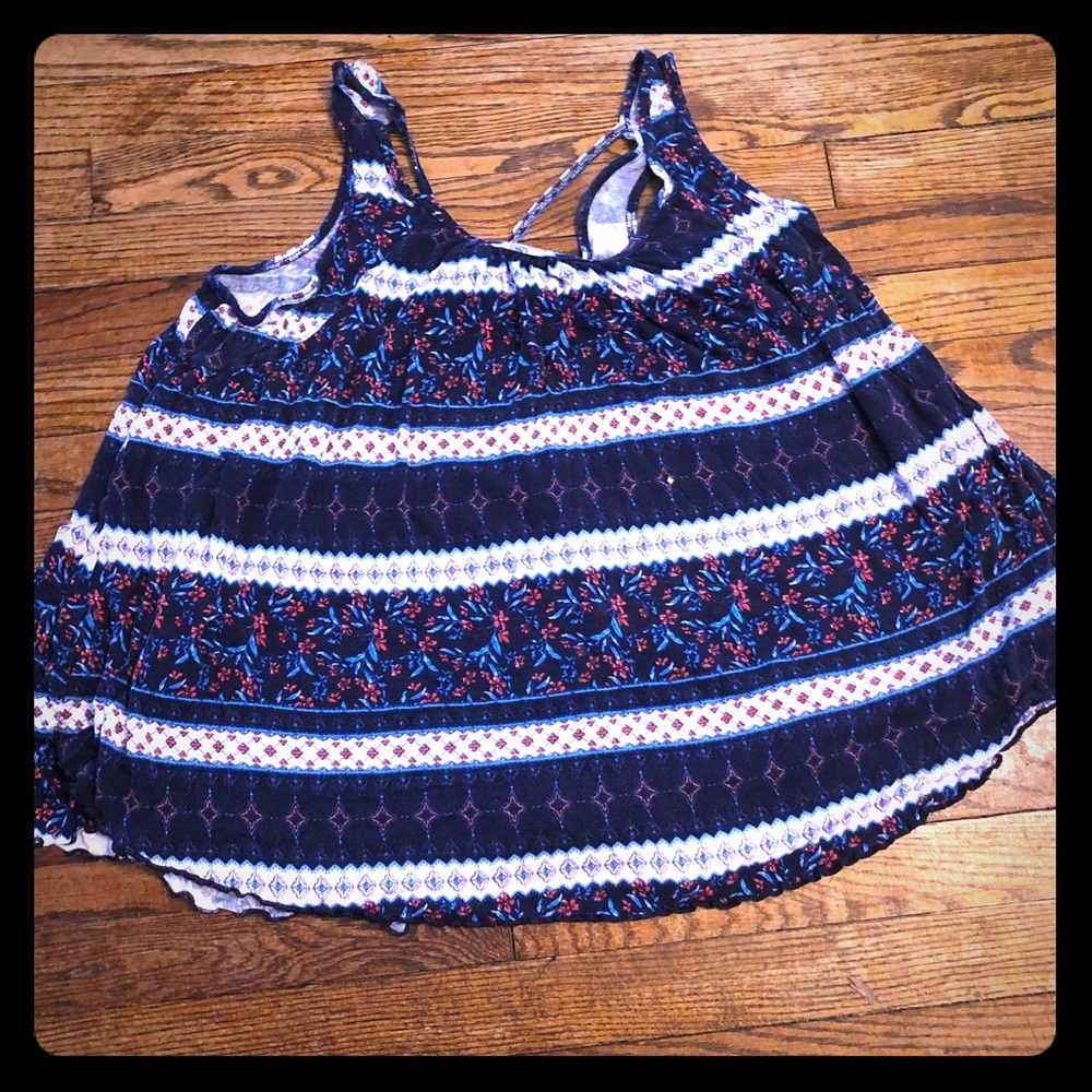 Torrid red white and blue top size 1